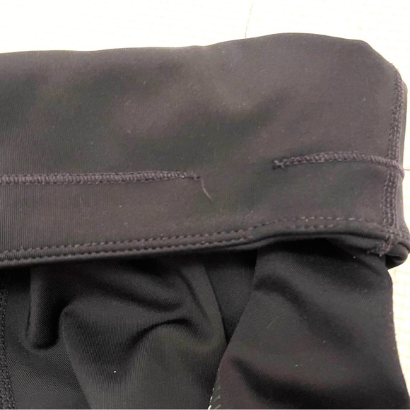 Nike Fast Dri-FIT Black Mid Rise 7/8 Leggings Reflective Zip Pocket Size XS - Picture 15 of 16